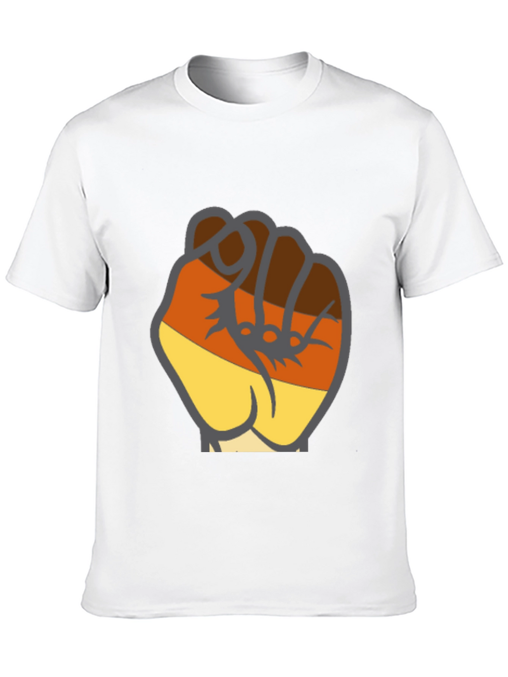 Black T-Shirt with Fist Graphic