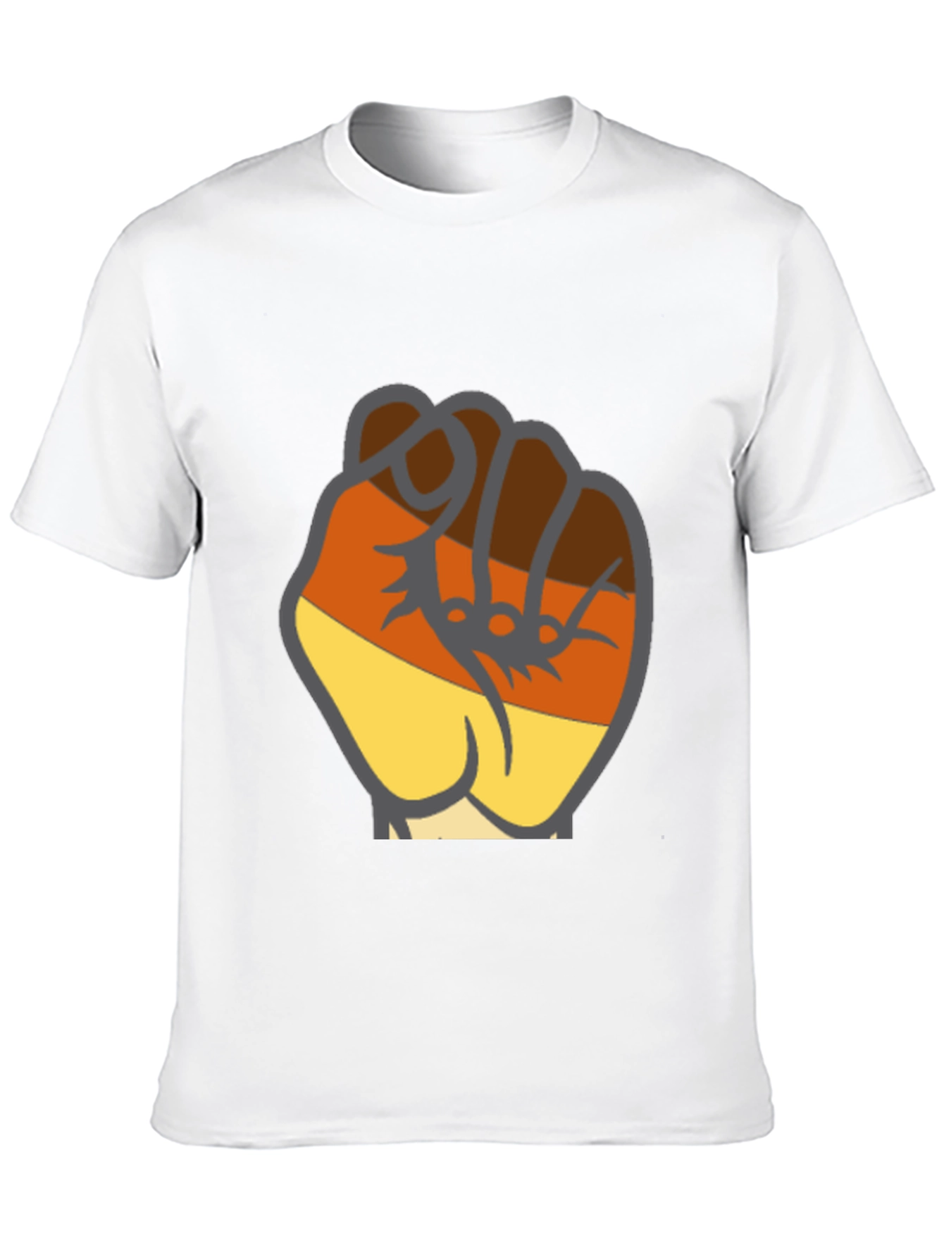 Black T-Shirt with Fist Graphic