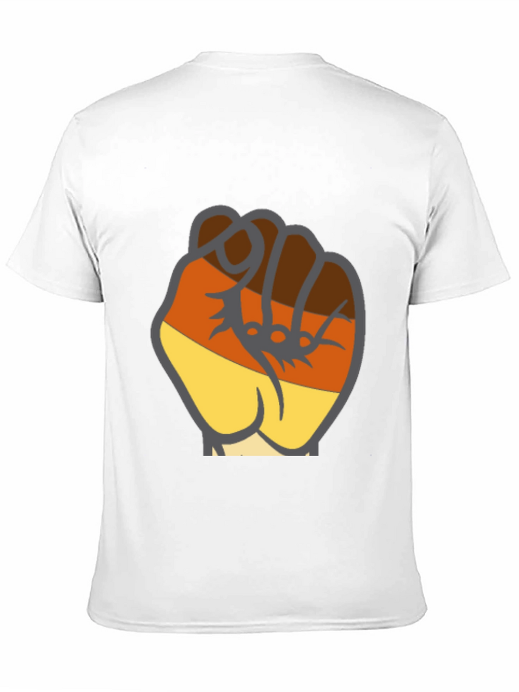 Black T-Shirt with Fist Graphic