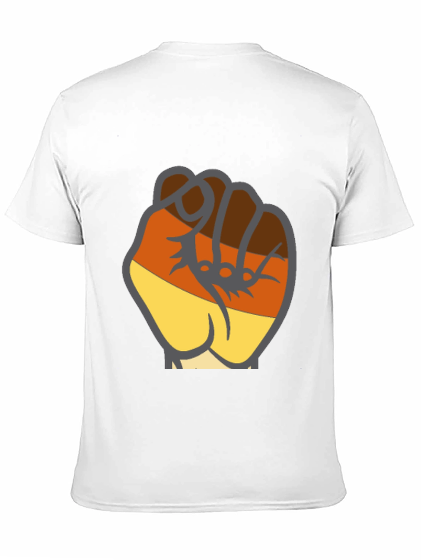 Black T-Shirt with Fist Graphic