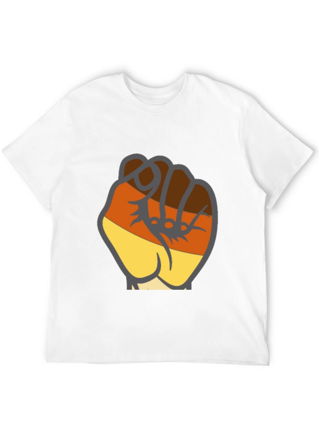 Black T-Shirt with Fist Graphic