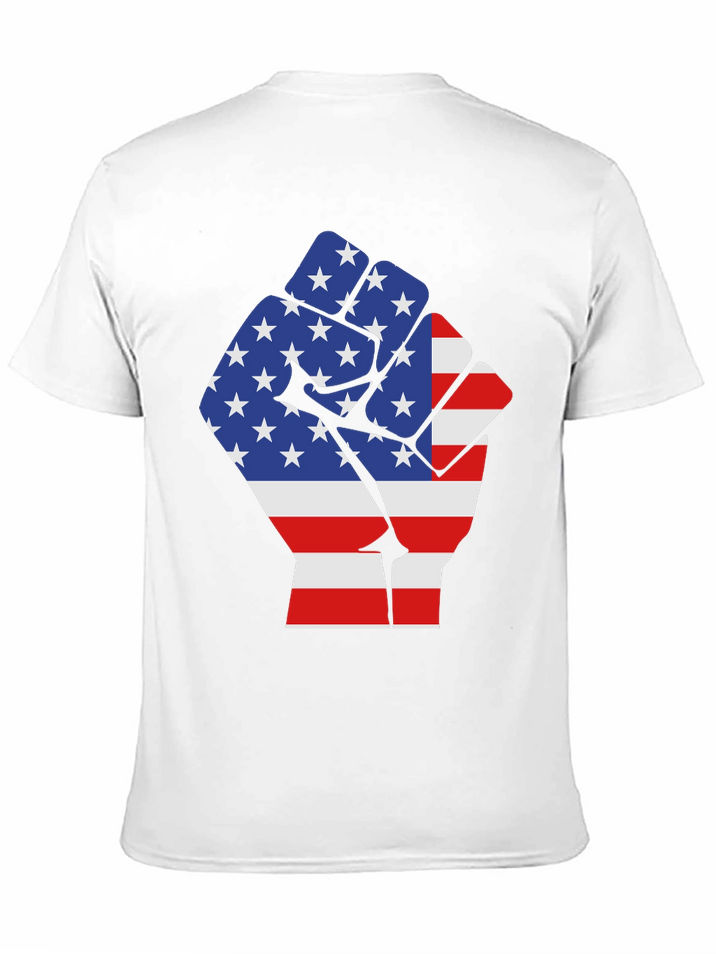 USA Flag Fist Graphic Tee - Patriotic Pride