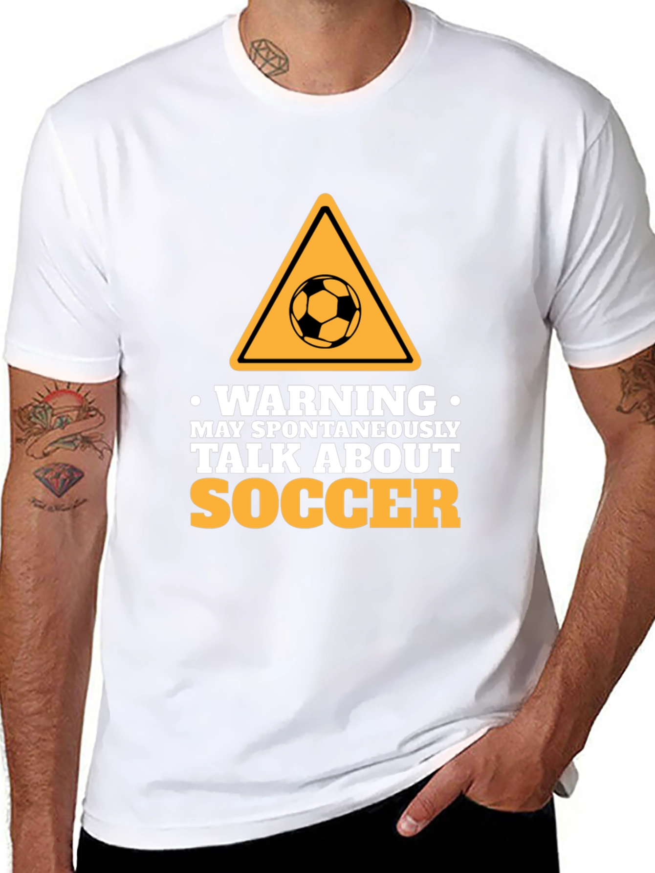 Warning: Spontaneous Soccer Talks - Novelty T-Shirt