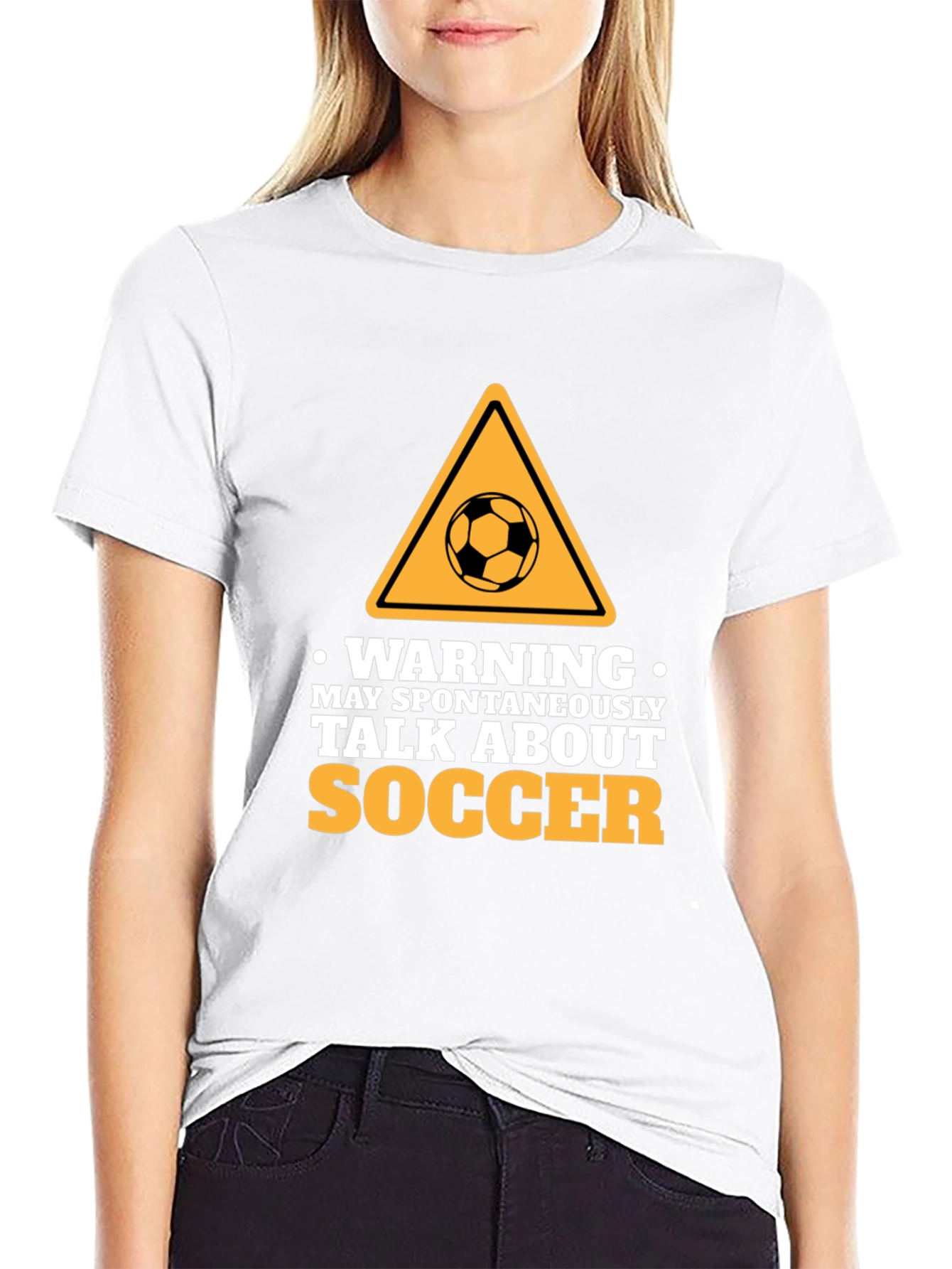 Warning: Spontaneous Soccer Talks - Novelty T-Shirt