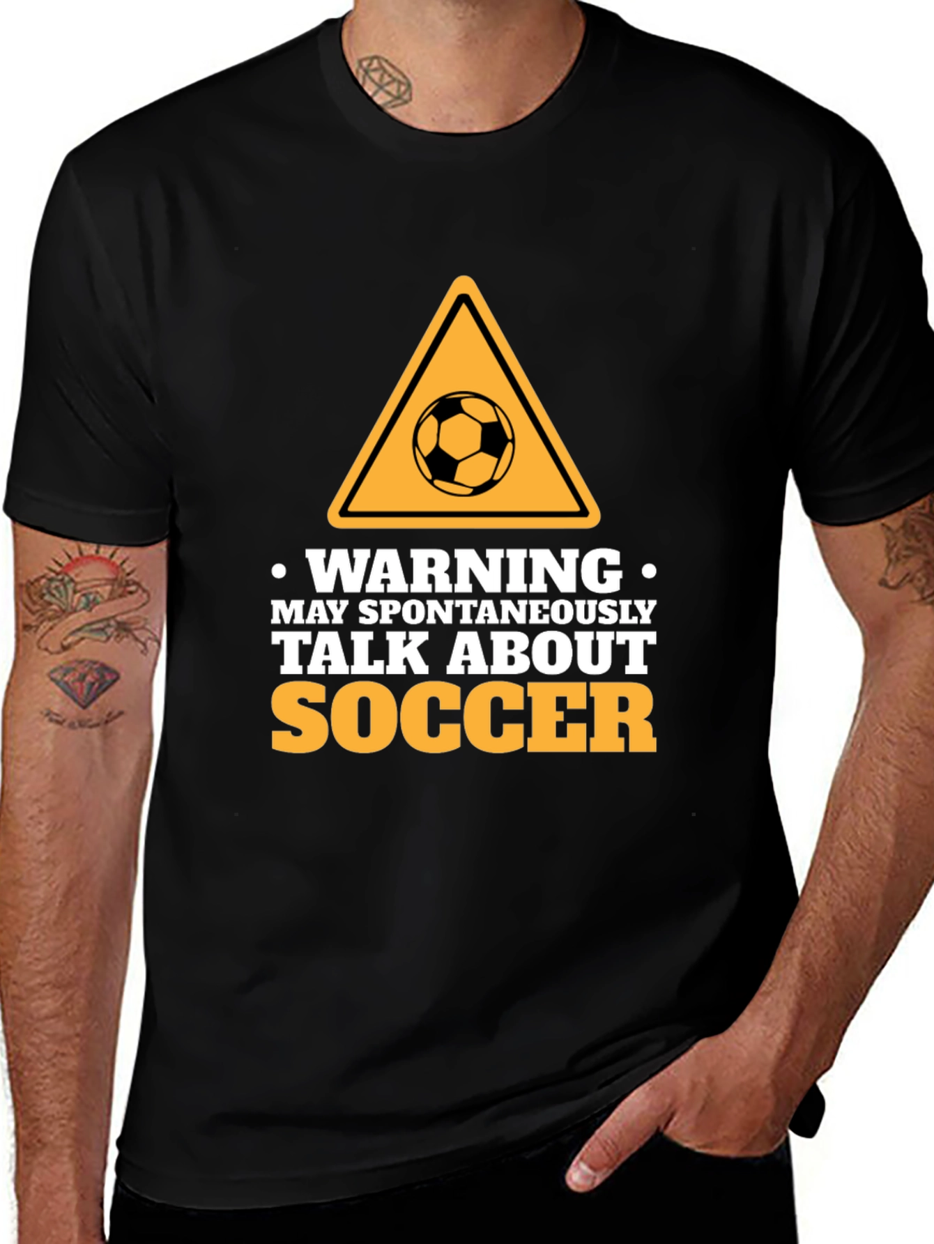 Warning: Spontaneous Soccer Talks - Novelty T-Shirt
