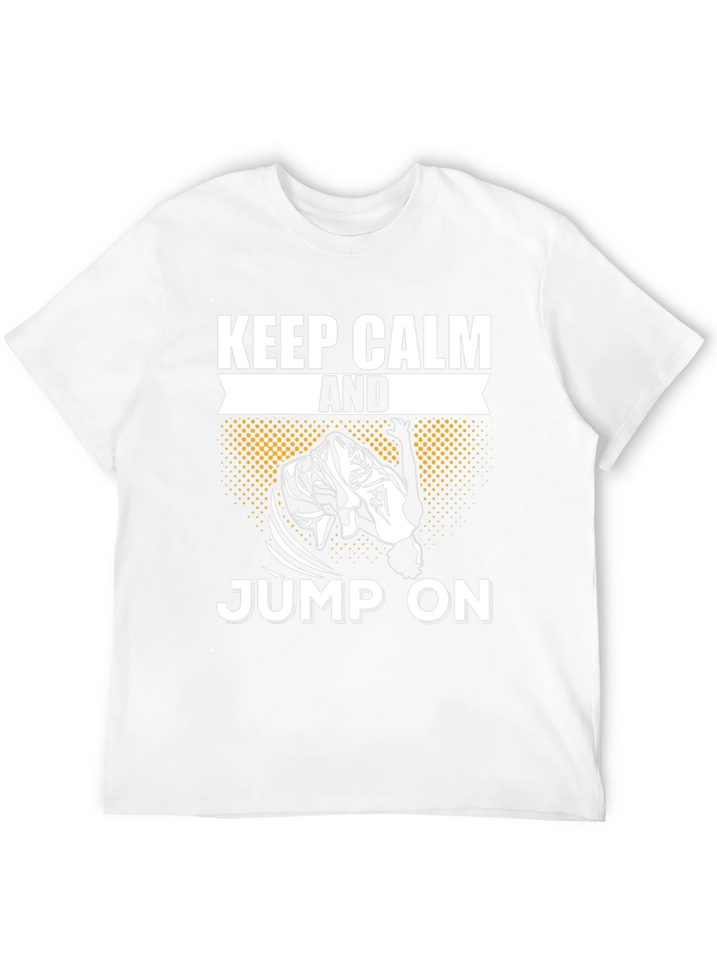 Keep Calm And Jump On Black T-Shirt