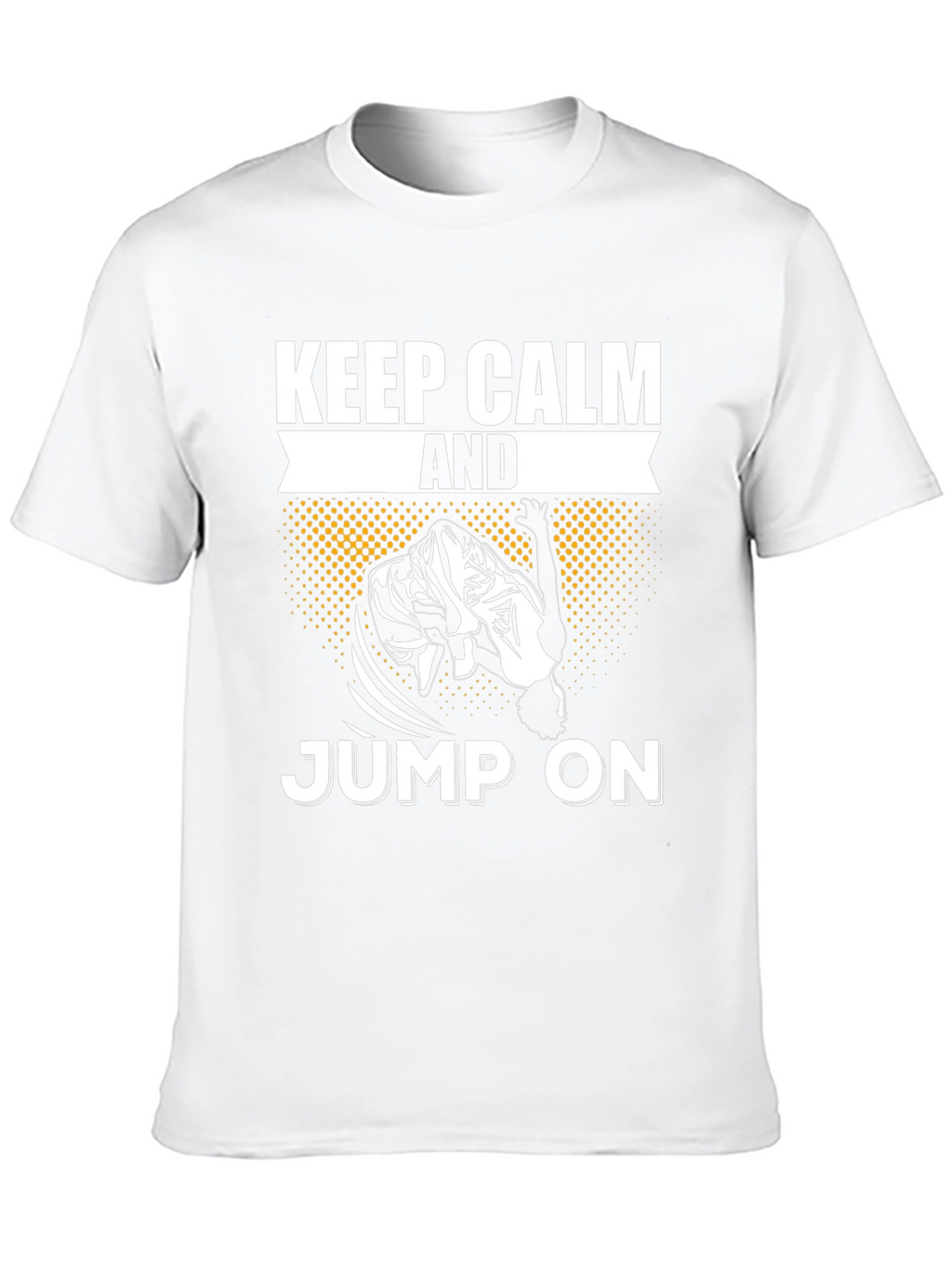 Keep Calm And Jump On Black T-Shirt