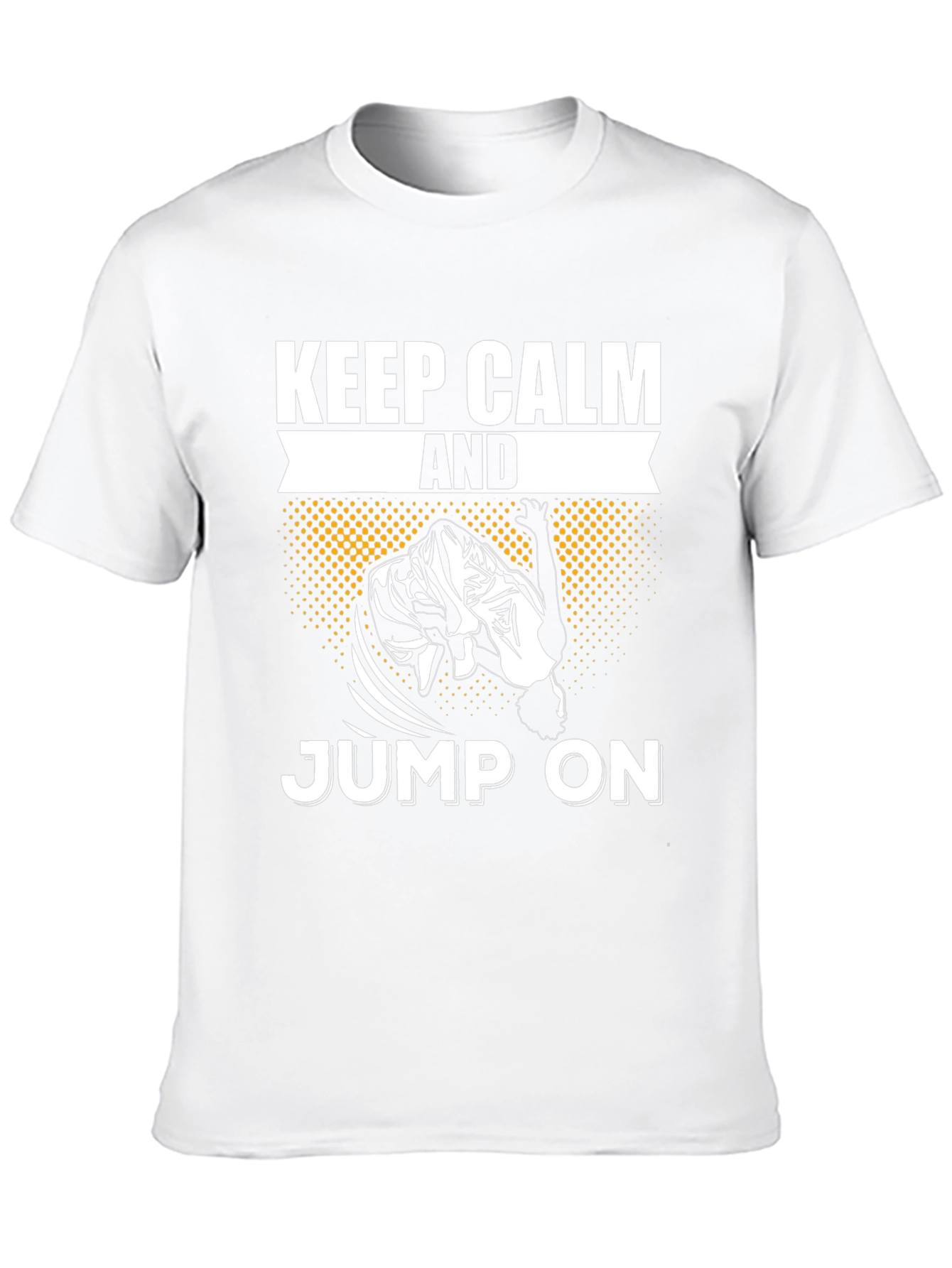 Keep Calm And Jump On Black T-Shirt
