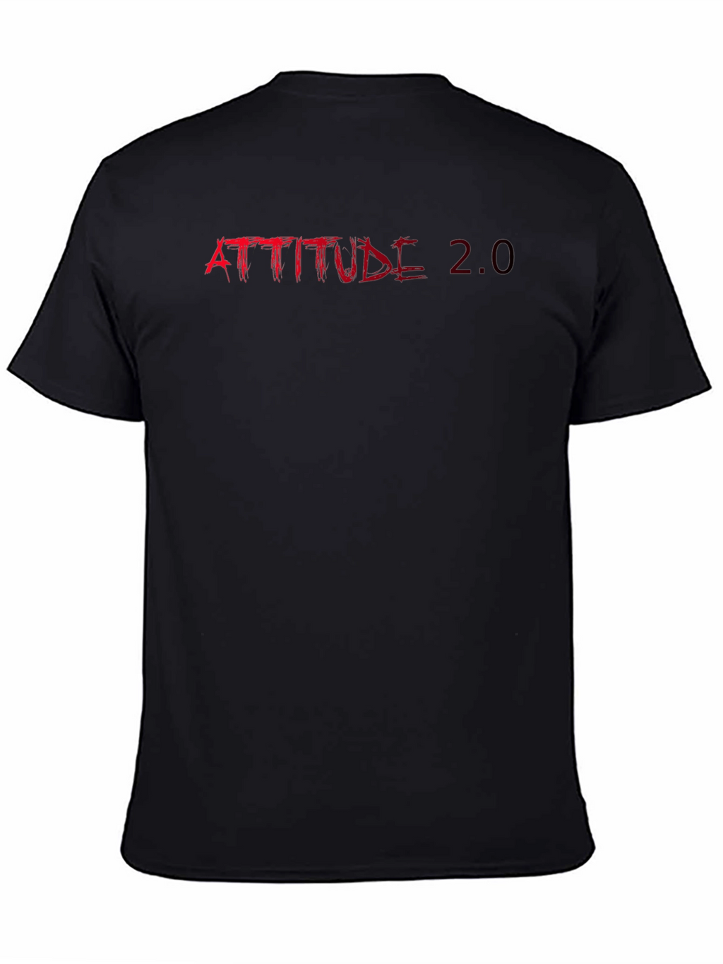 Attitude 2.0 Black Graphic Tee - Edgy Streetwear