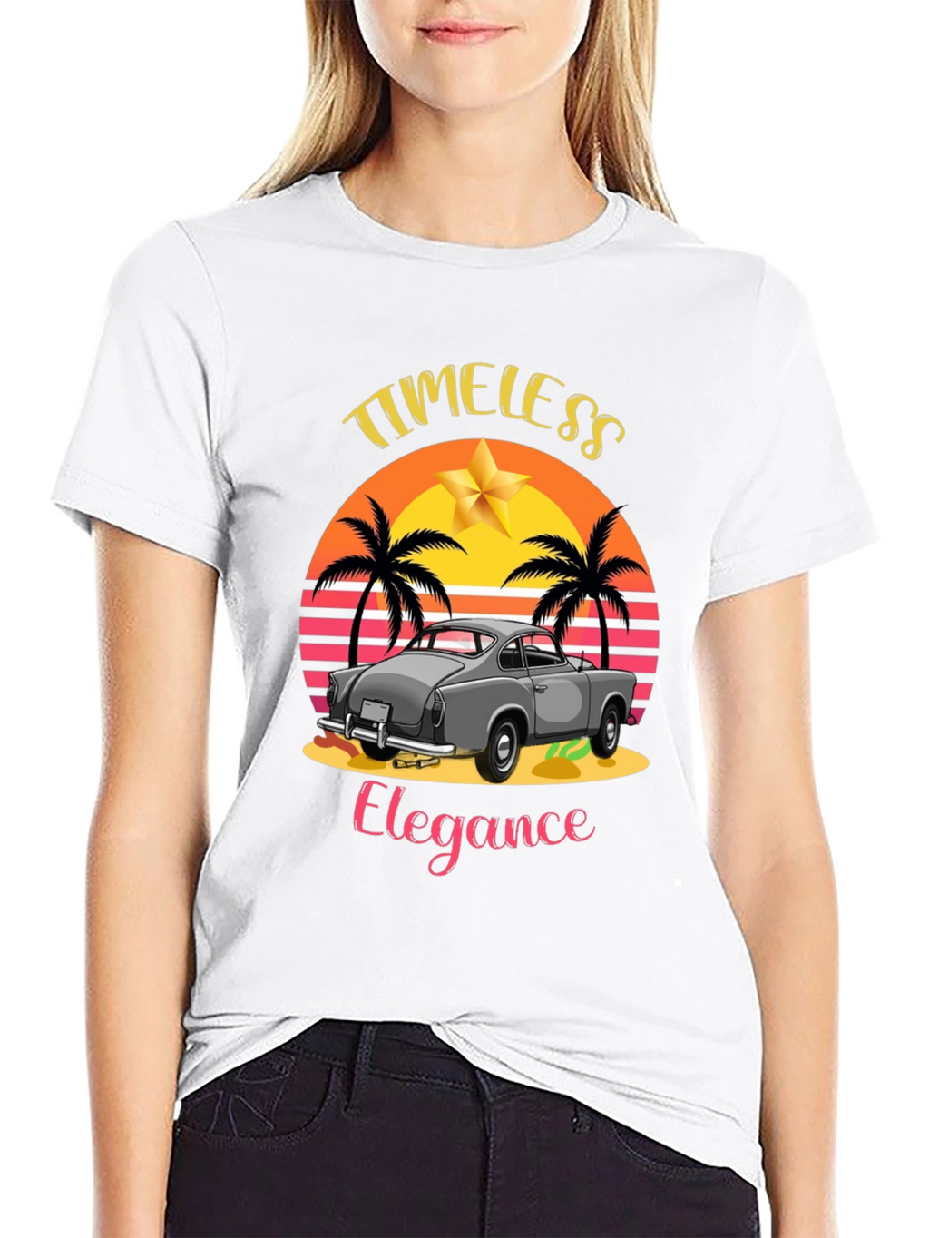 Timeless Elegance Car Graphic T-Shirt