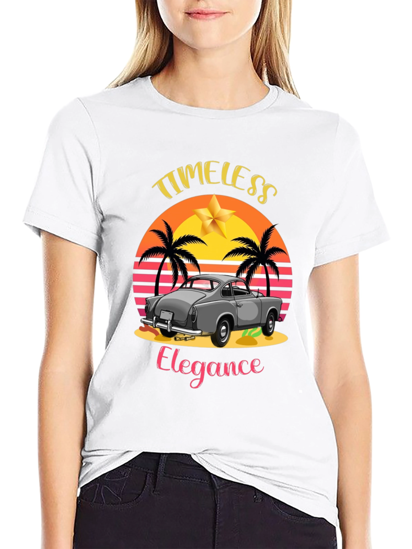 Timeless Elegance Car Graphic T-Shirt