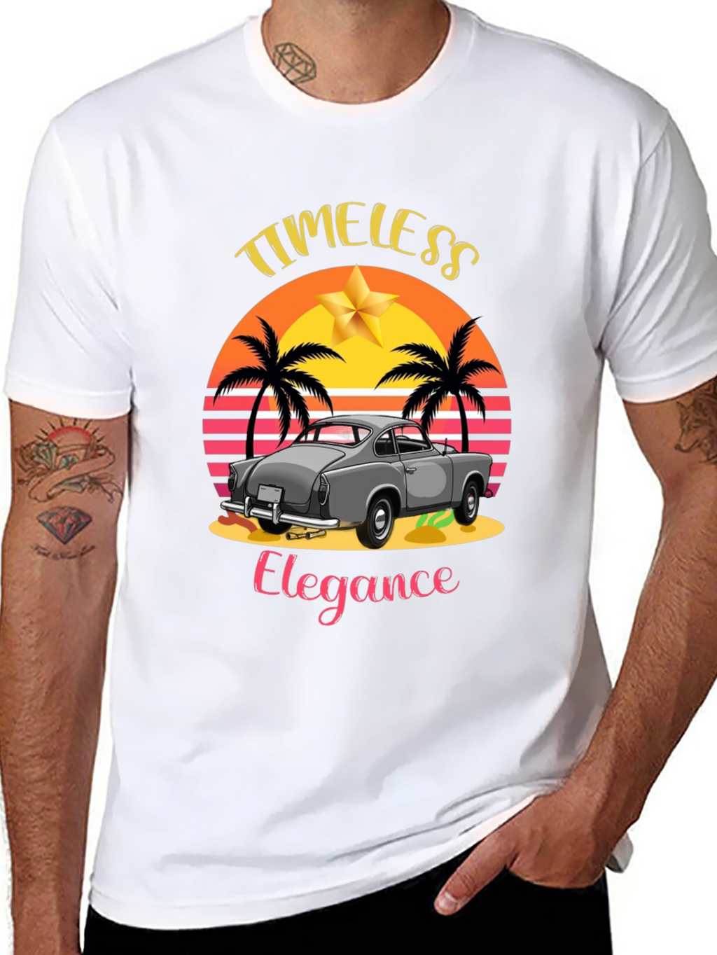Timeless Elegance Car Graphic T-Shirt