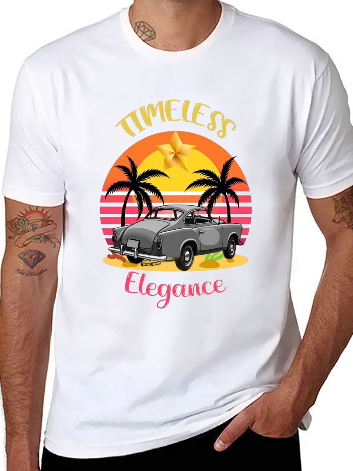 Timeless Elegance Car Graphic T-Shirt