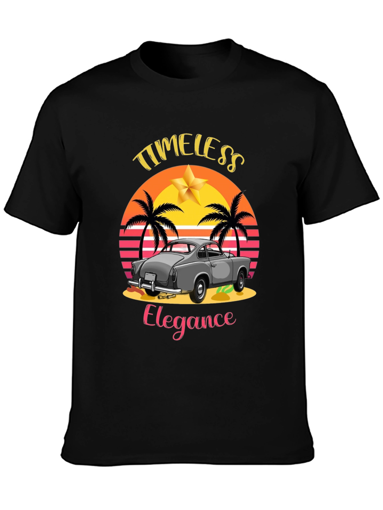 Timeless Elegance Car Graphic T-Shirt