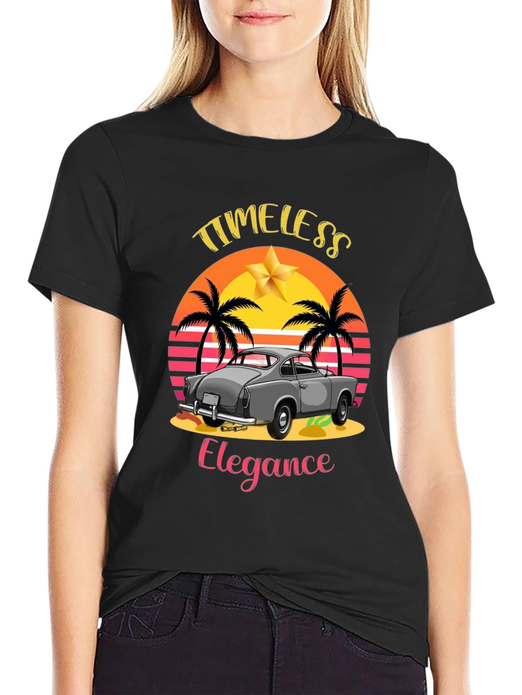 Timeless Elegance Car Graphic T-Shirt