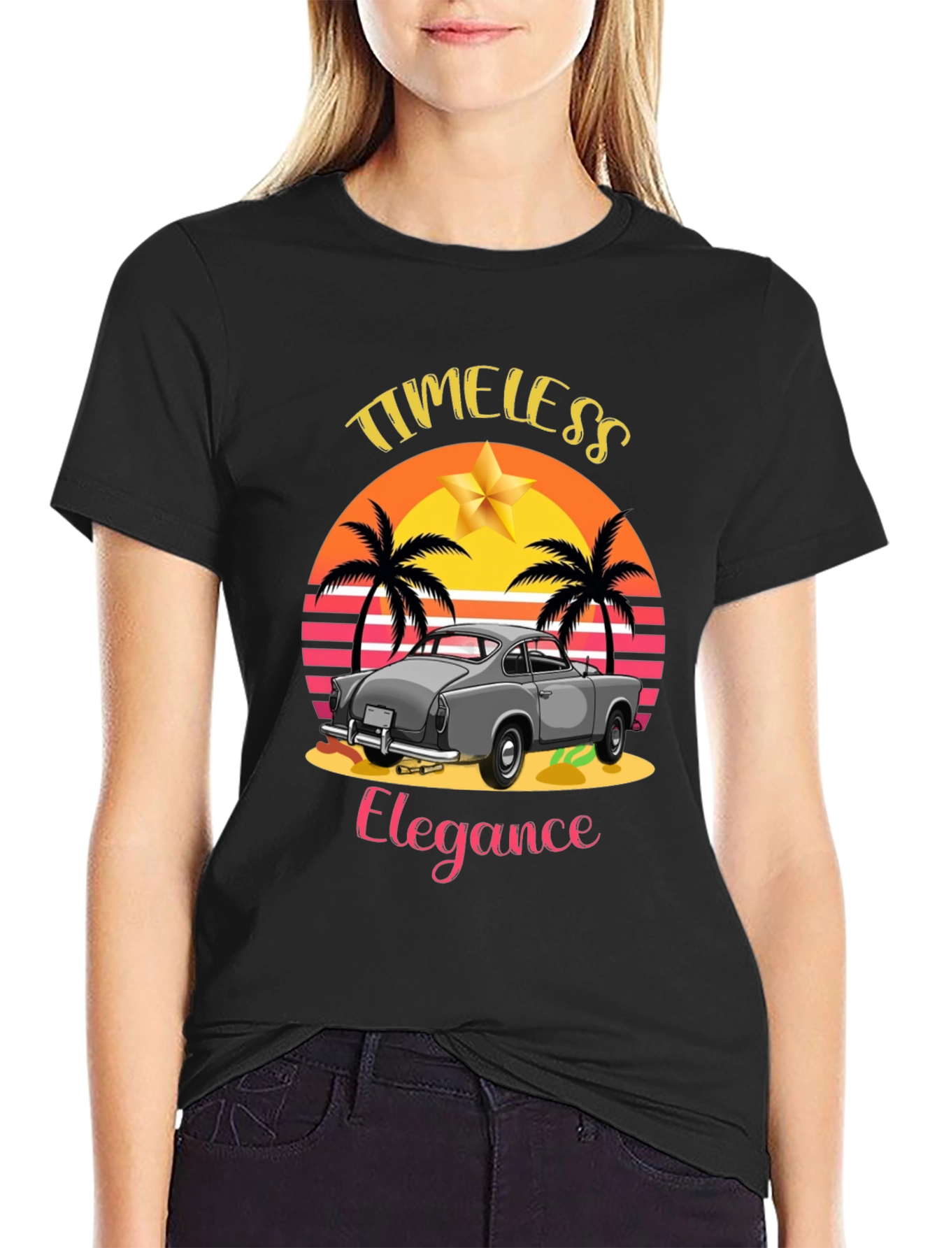 Timeless Elegance Car Graphic T-Shirt