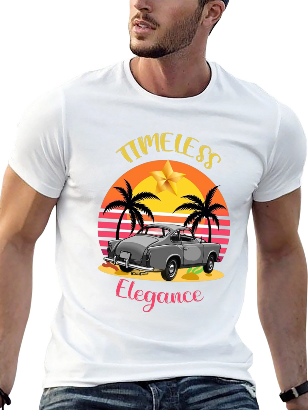 Timeless Elegance Car Graphic T-Shirt