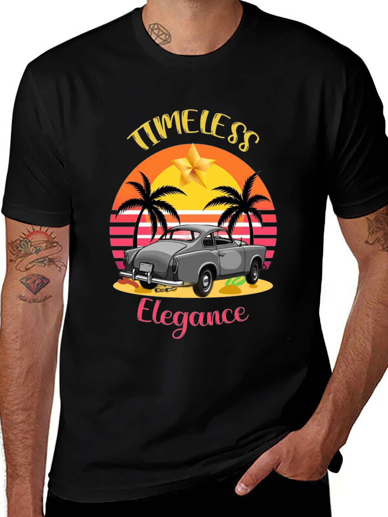 Timeless Elegance Car Graphic T-Shirt