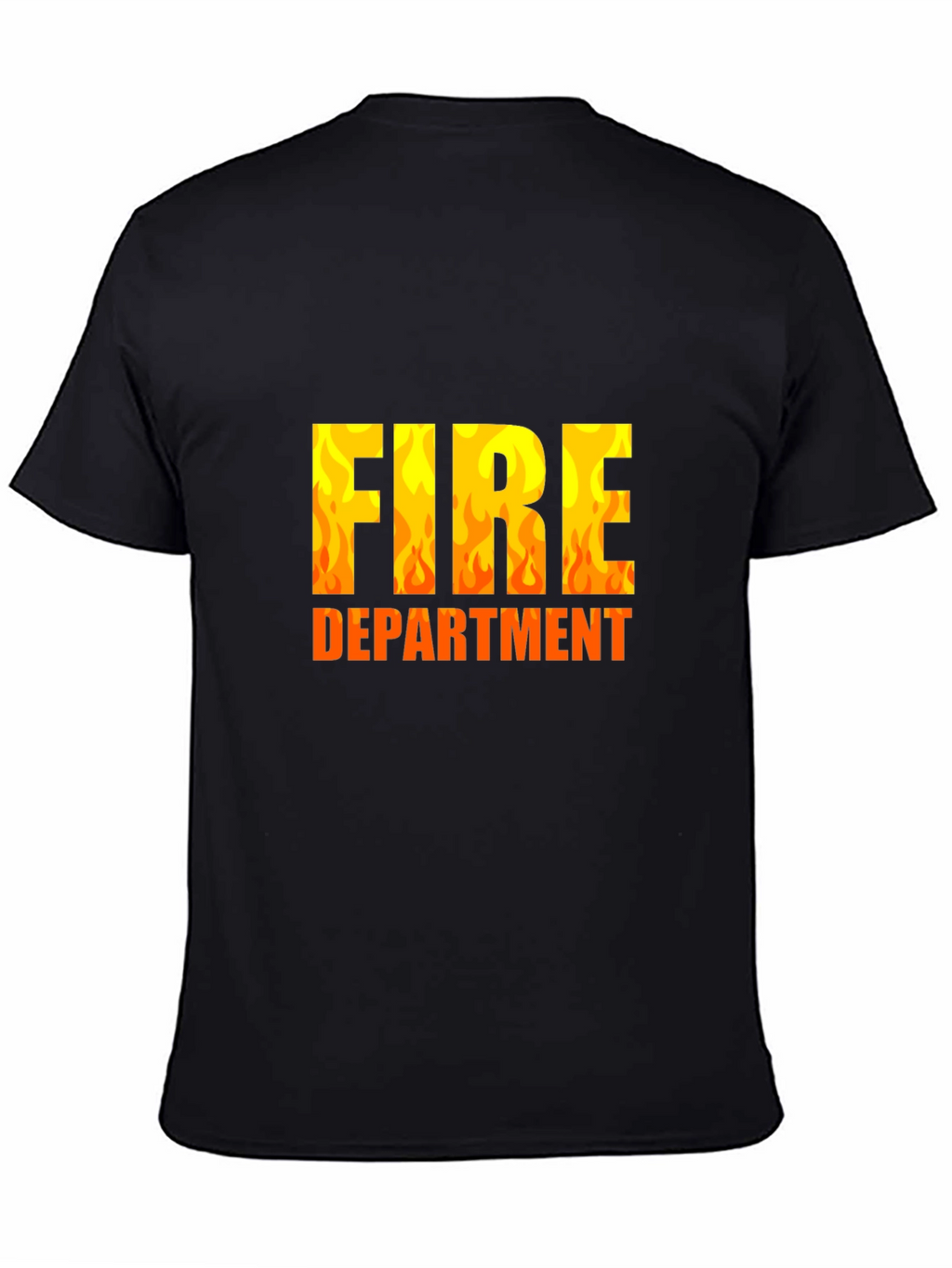 Fire Department Black Graphic T-Shirt