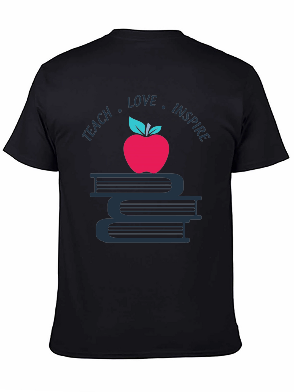 Teach Love Inspire T-Shirt Apple Book Graphic