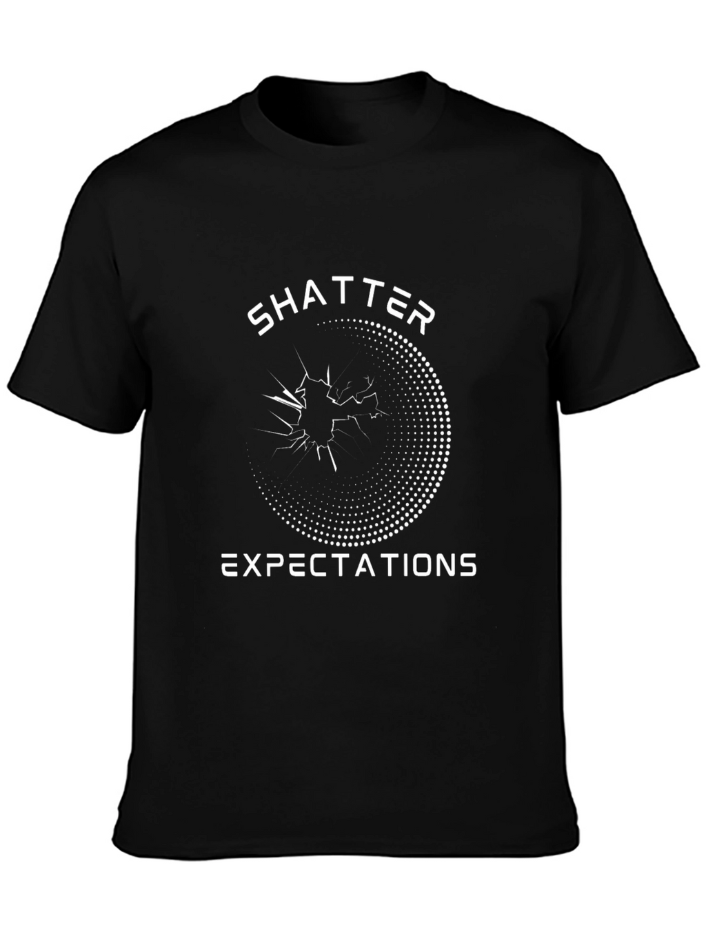 Shatter Expectations Graphic T-Shirt - Black