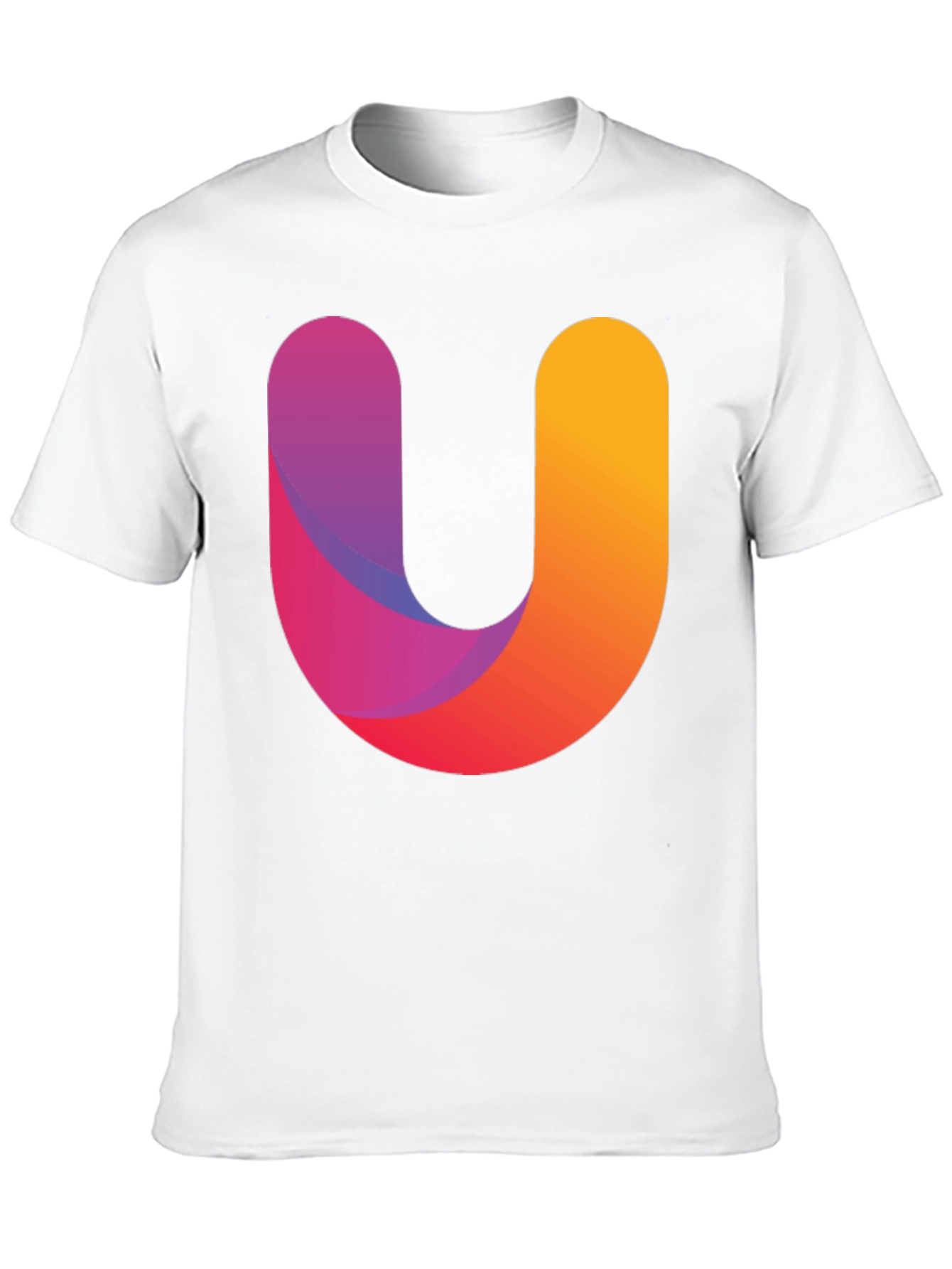 Gradient U Graphic Black T-Shirt