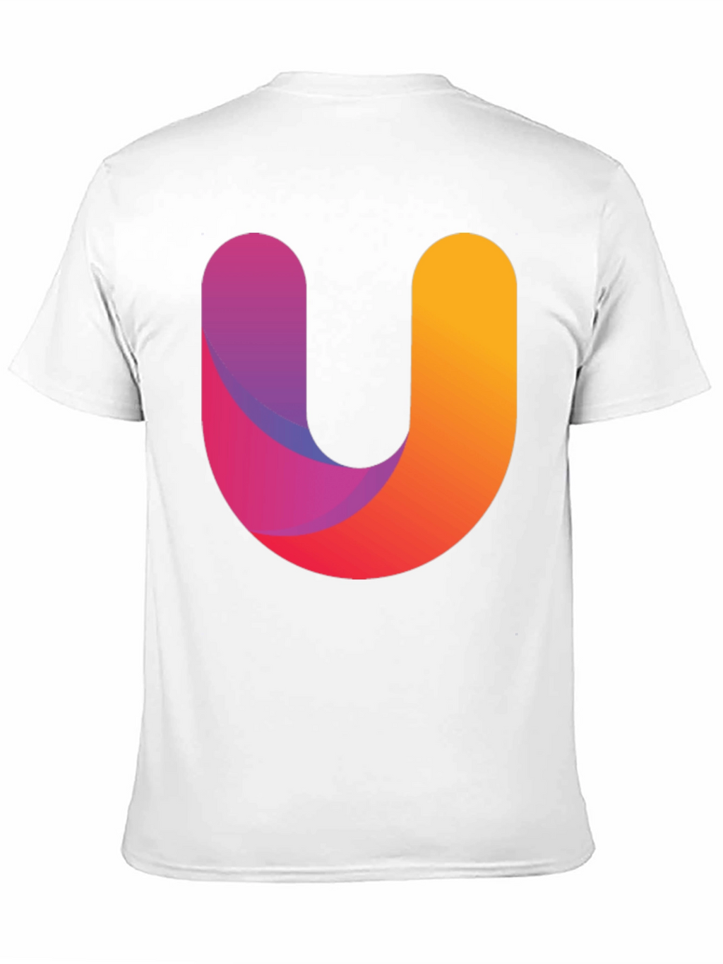 Gradient U Graphic Black T-Shirt
