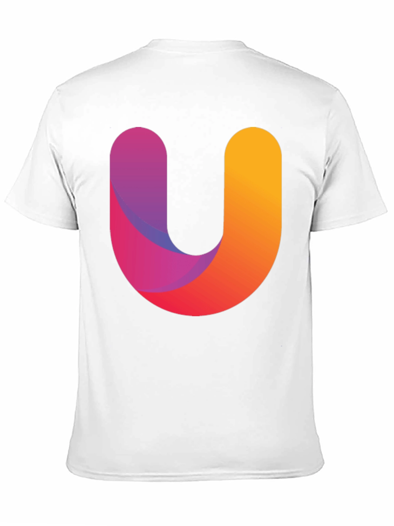 Gradient U Graphic Black T-Shirt