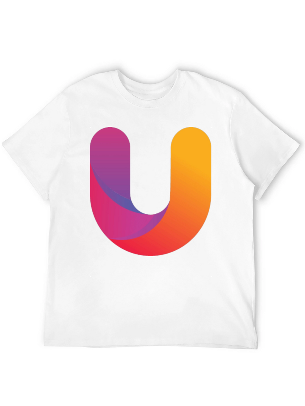 Gradient U Graphic Black T-Shirt