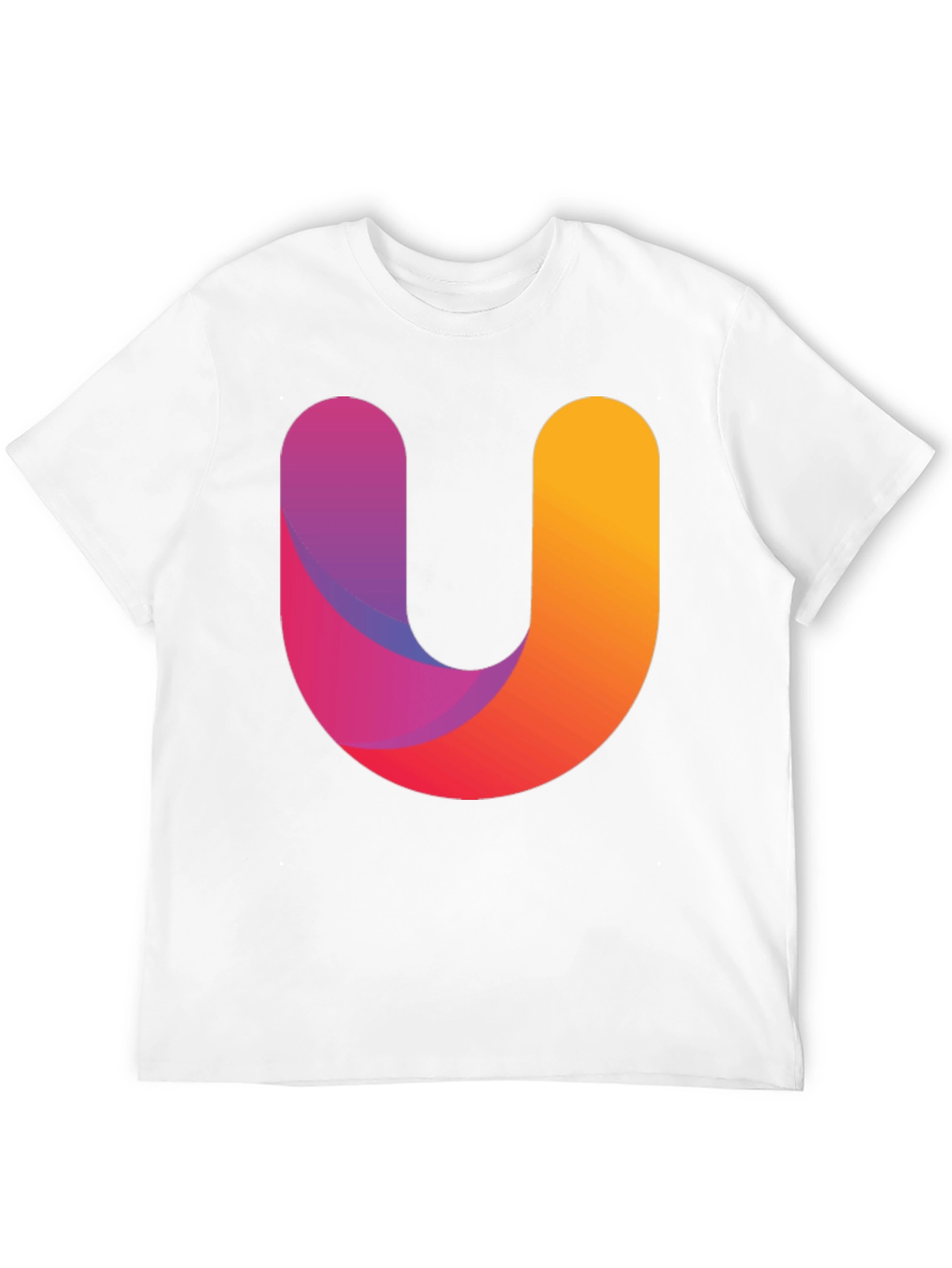 Gradient U Graphic Black T-Shirt