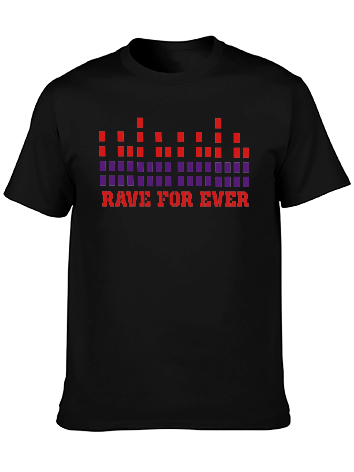 Rave For Ever Graphic T-Shirt - Black