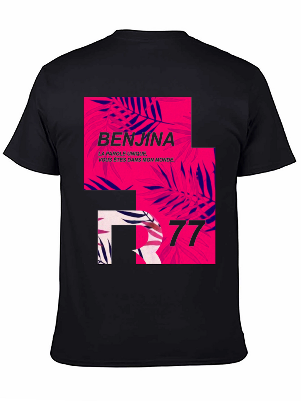 Stylish Mens Black Graphic Print T-Shirt