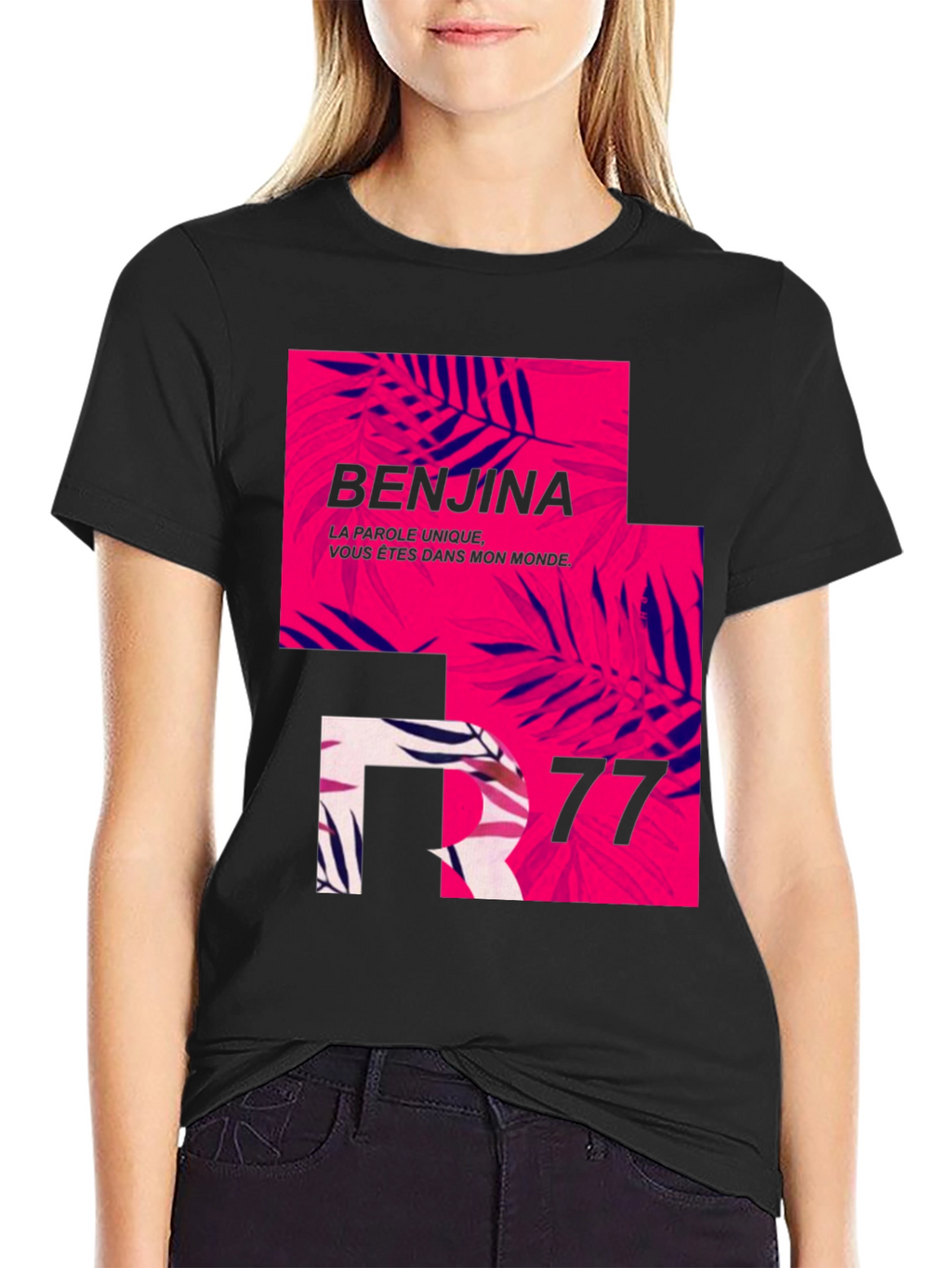 Stylish Mens Black Graphic Print T-Shirt