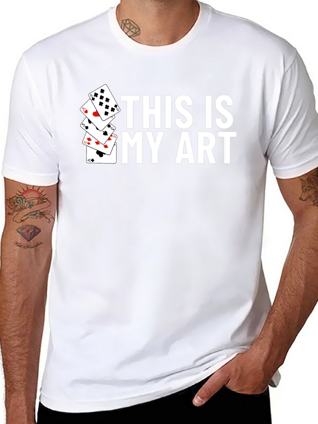 This Is My Art Playing Cards Graphic T-Shirt