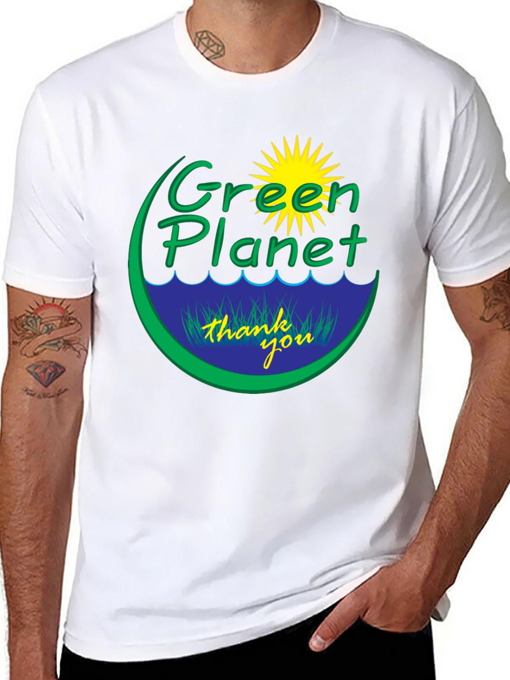 Green Planet Graphic Tee - Eco Friendly T-Shirt