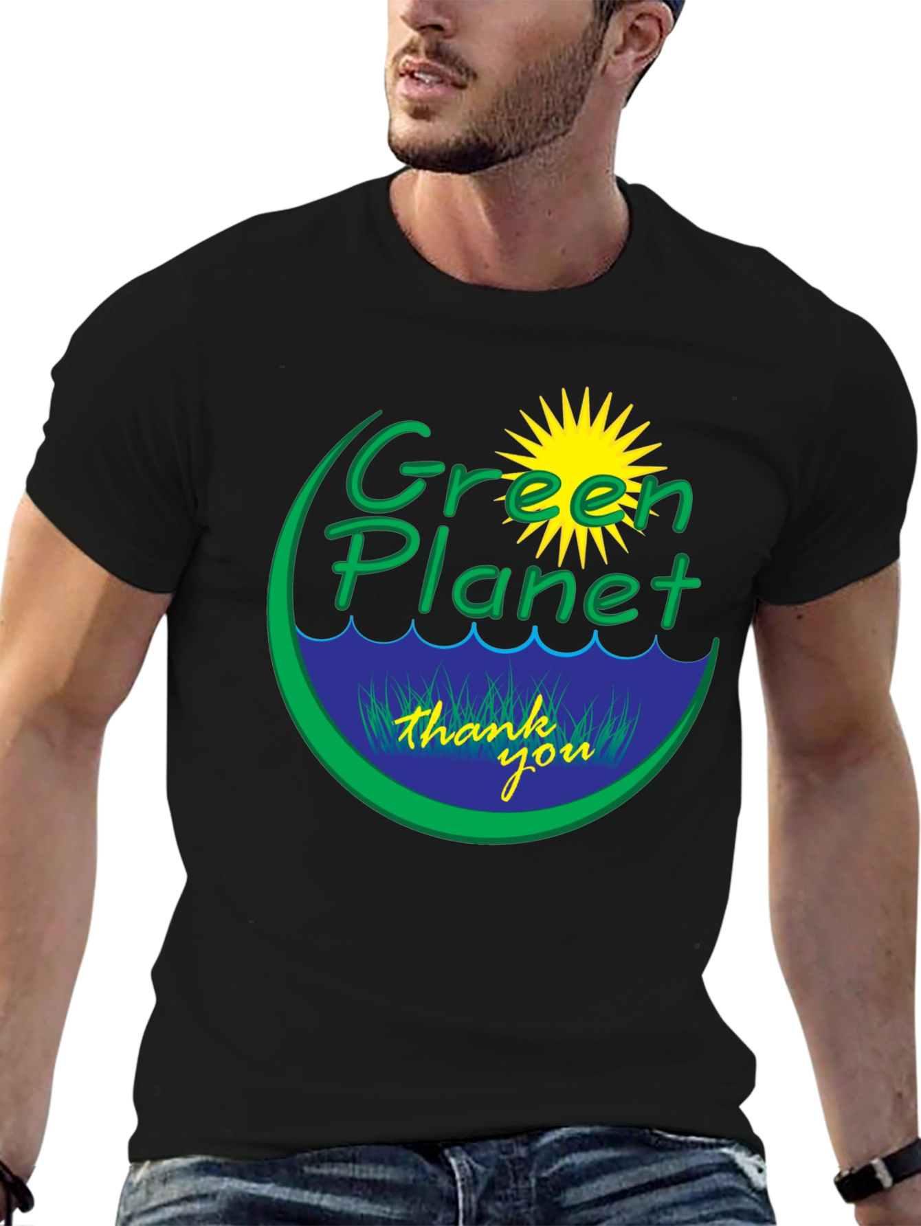Green Planet Graphic Tee - Eco Friendly T-Shirt