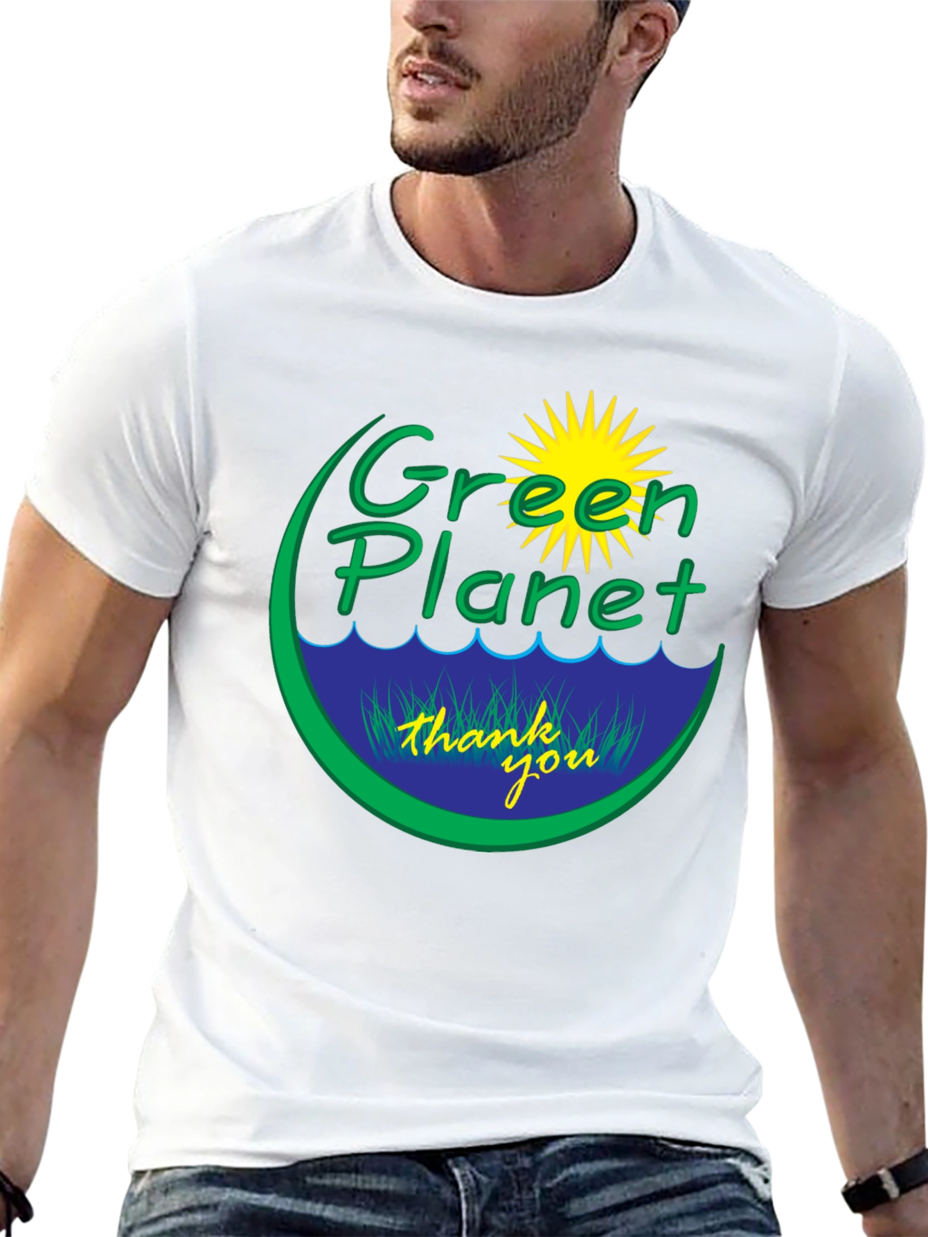 Green Planet Graphic Tee - Eco Friendly T-Shirt