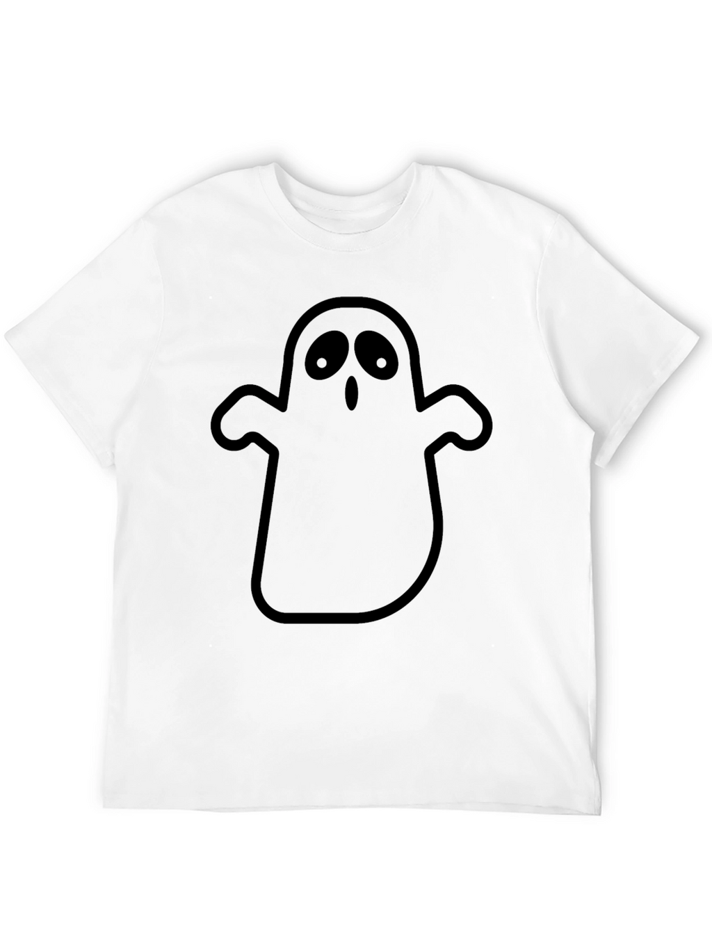 Spooky Ghost Graphic T-Shirt - Halloween Apparel