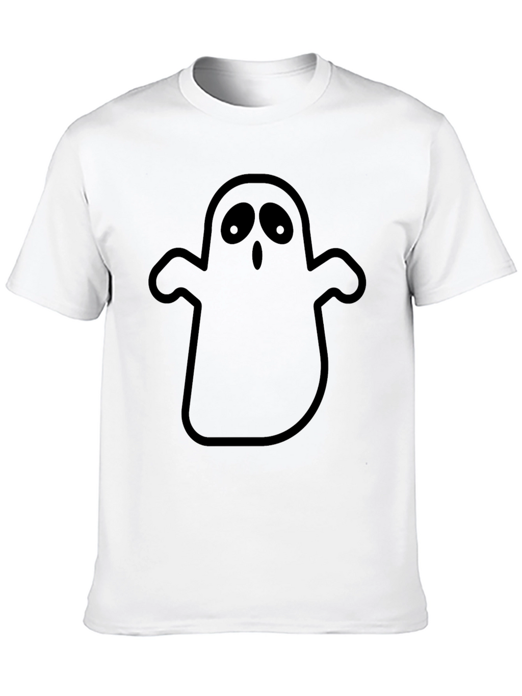Spooky Ghost Graphic T-Shirt - Halloween Apparel