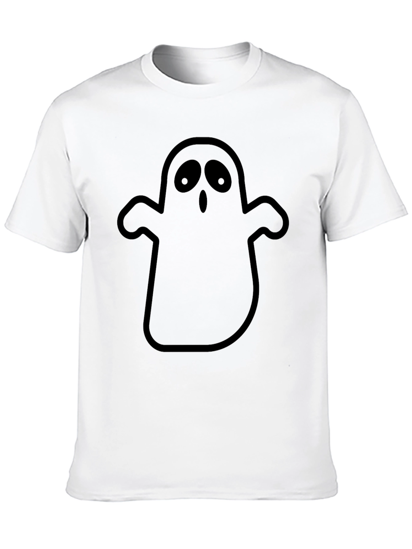 Spooky Ghost Graphic T-Shirt - Halloween Apparel