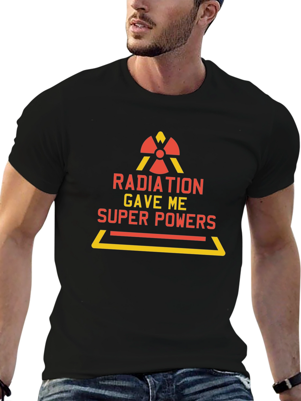 Radiation Gave Me Super Powers T-Shirt Funny Tee