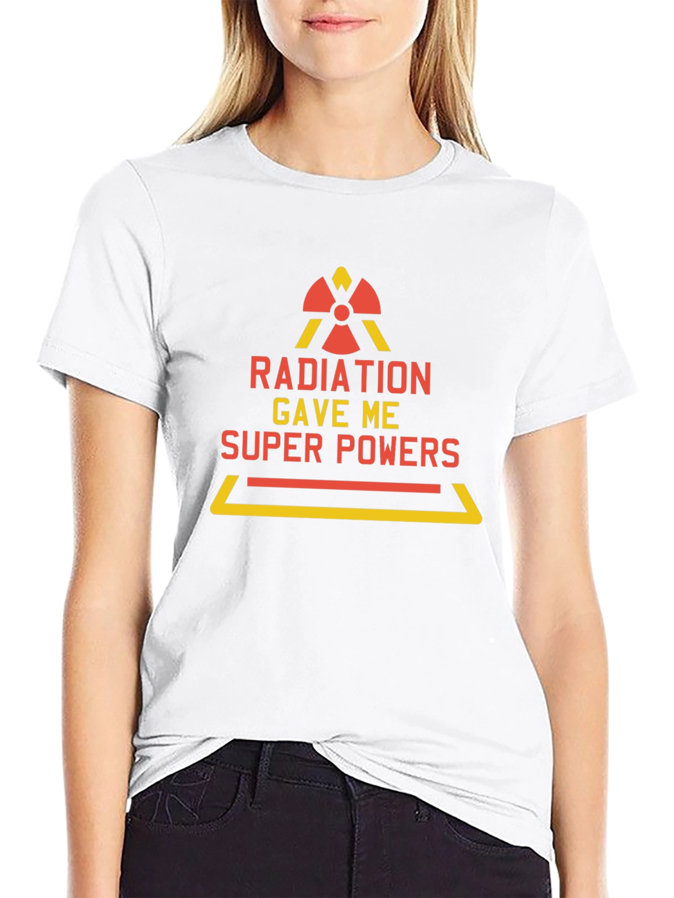 Radiation Gave Me Super Powers T-Shirt Funny Tee