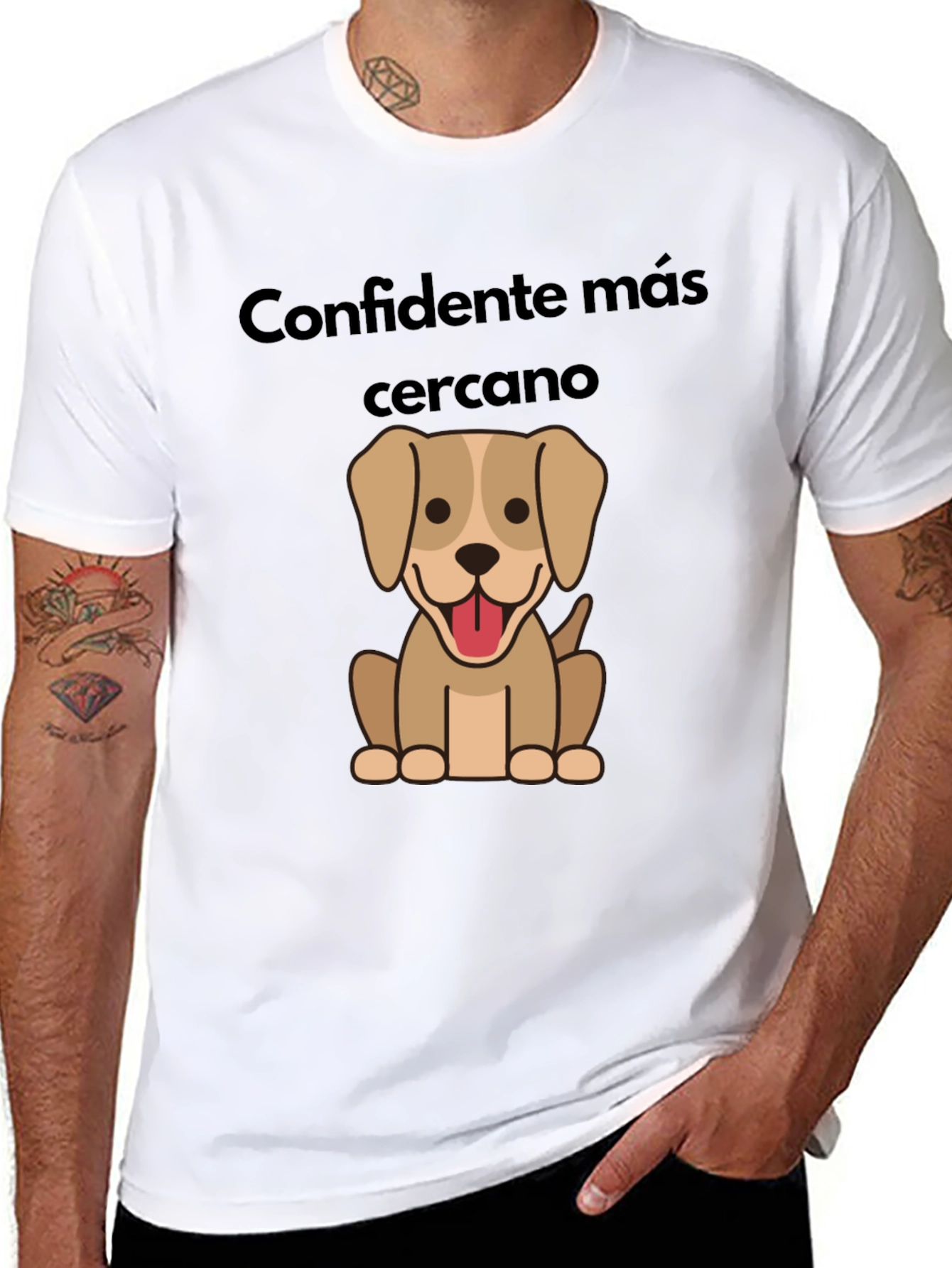 Dog Lover T-Shirt - Confidante Más Cercano Design
