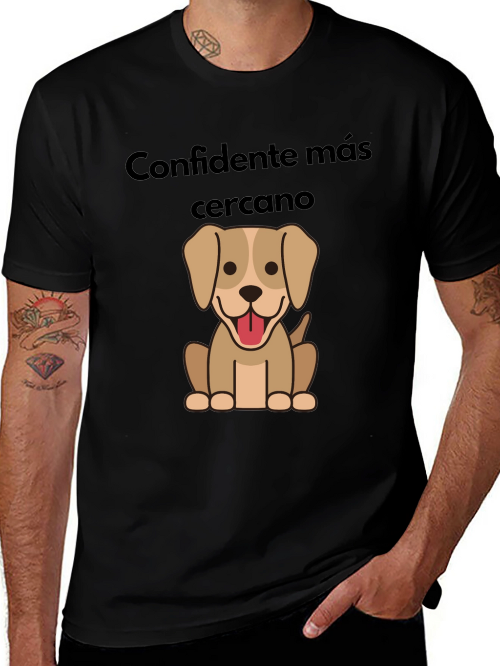 Dog Lover T-Shirt - Confidante Más Cercano Design
