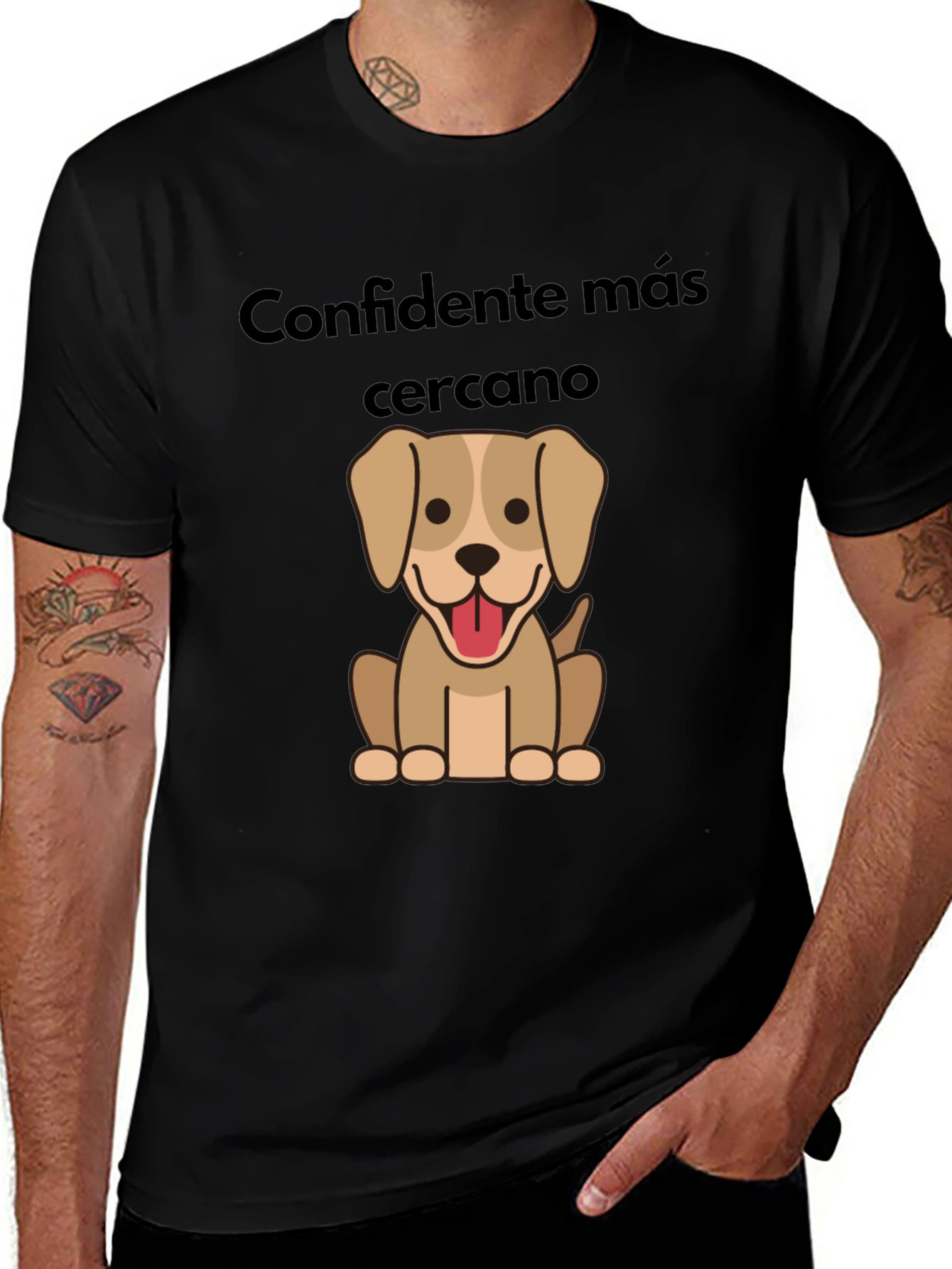 Dog Lover T-Shirt - Confidante Más Cercano Design