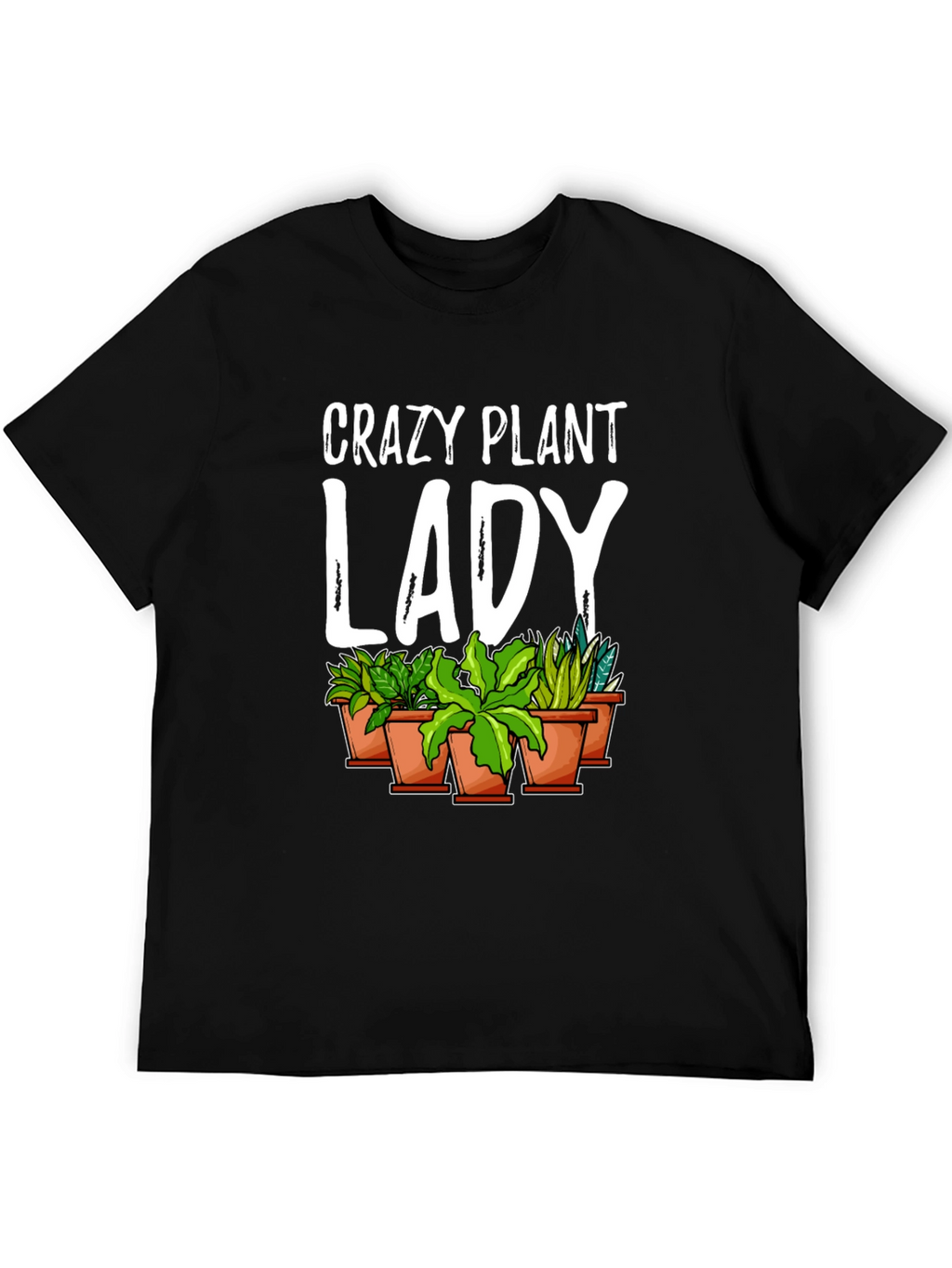 Crazy Plant Lady Graphic Tee - Black