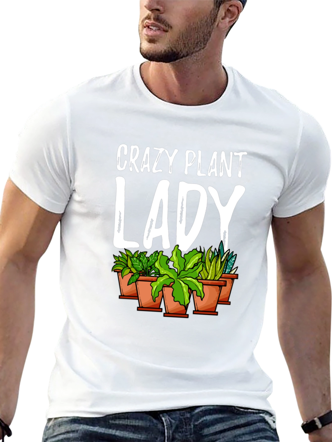 Crazy Plant Lady Graphic Tee - Black