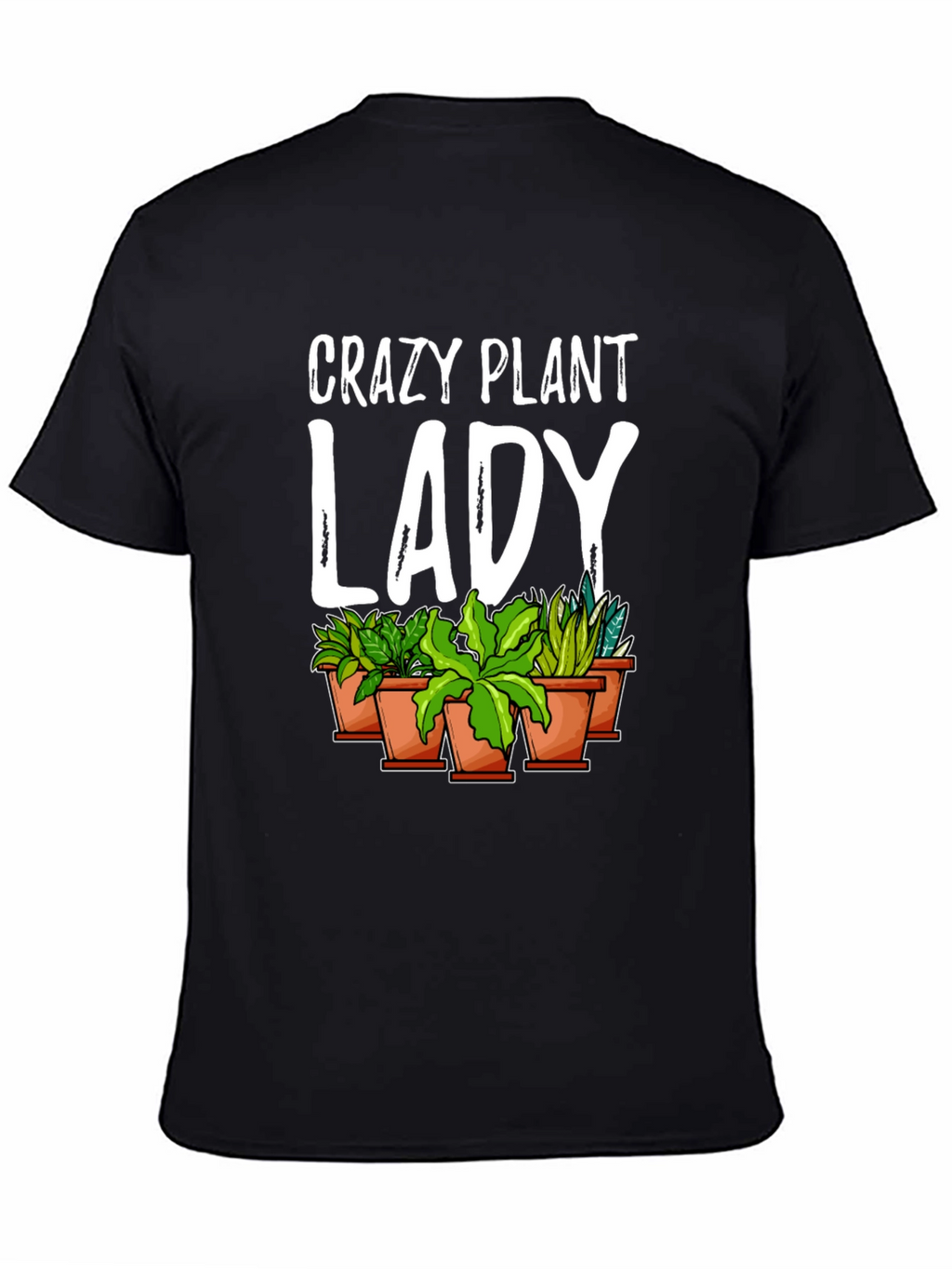 Crazy Plant Lady Graphic Tee - Black