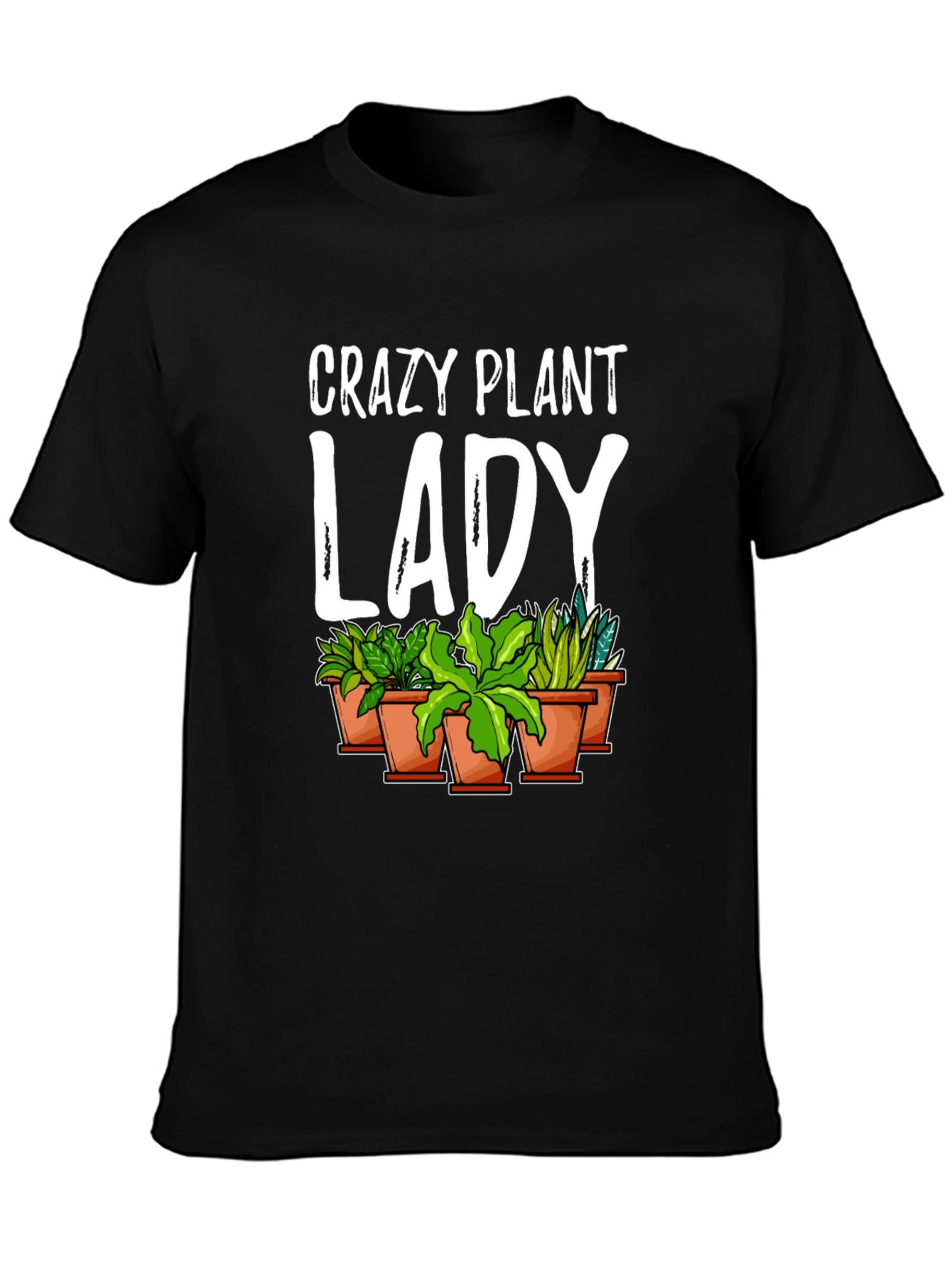 Crazy Plant Lady Graphic Tee - Black
