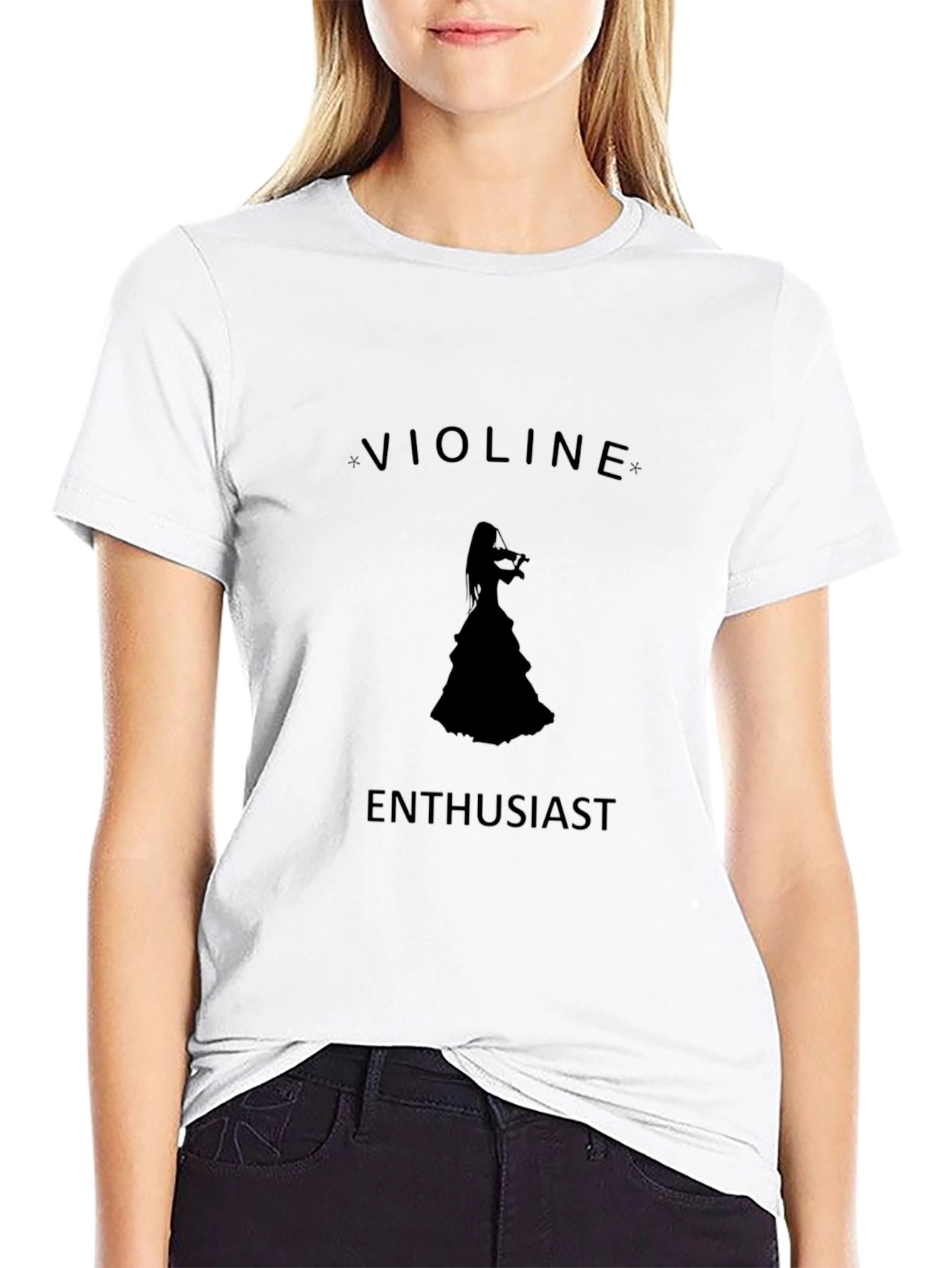 Violinist Enthusiast Graphic Tee - Unisex Black T-Shirt